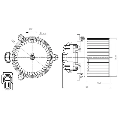 Ventilator kabine/unutrašnjeg prostora NRF NRF 34279 IC-G0QBRK