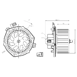 Ventilator kabine/unutrašnjeg prostora NRF NRF 34280 IC-G0QBRL