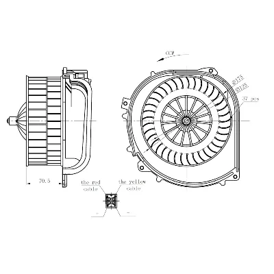 Ventilator kabine/unutrašnjeg prostora NRF NRF 34282 IC-G0QBRN