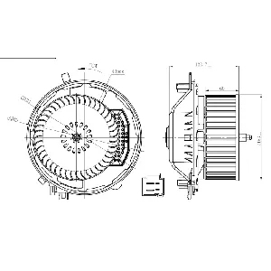 Ventilator kabine/unutrašnjeg prostora NRF NRF 34283 IC-G0QBRO