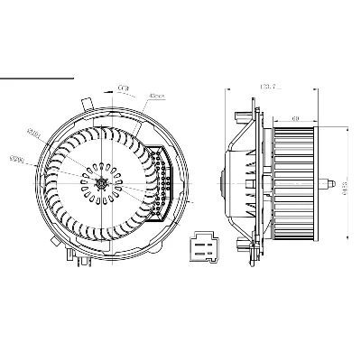 Ventilator kabine/unutrašnjeg prostora NRF NRF 34283 IC-G0QBRO