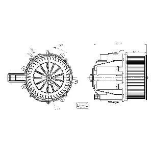 Ventilator kabine/unutrašnjeg prostora NRF NRF 34285 IC-G0QBRQ