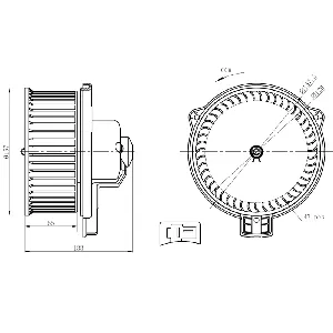 Ventilator kabine/unutrašnjeg prostora NRF NRF 34291 IC-G0QBRW