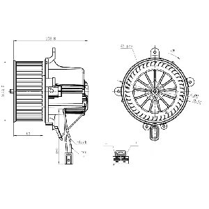 Ventilator kabine/unutrašnjeg prostora NRF NRF 34295 IC-G0QBS0