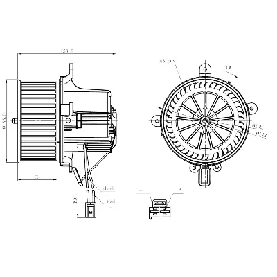 Ventilator kabine/unutrašnjeg prostora NRF NRF 34295 IC-G0QBS0