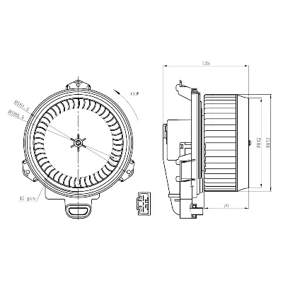 Ventilator kabine/unutrašnjeg prostora NRF NRF 34296 IC-G0QBS1