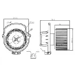 Ventilator kabine/unutrašnjeg prostora NRF NRF 34297 IC-G0QBS2