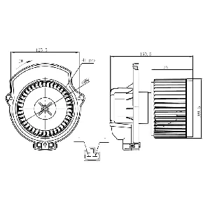 Ventilator kabine/unutrašnjeg prostora NRF NRF 34297 IC-G0QBS2