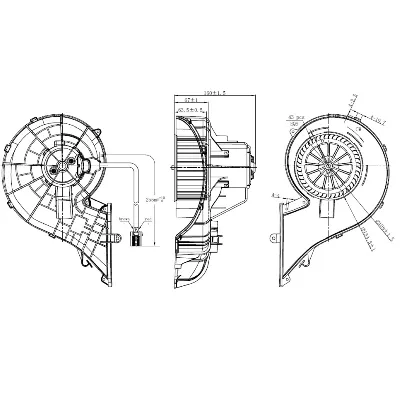 Ventilator kabine/unutrašnjeg prostora NRF NRF 34353 IC-G0SCKQ