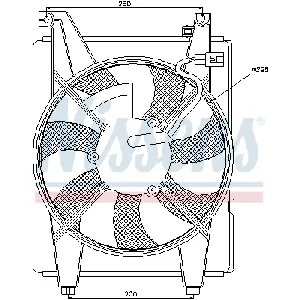 Ventilator, kondenzator klima-uređaja NISSENS NIS 85088 IC-A3AA14
