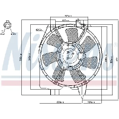 Ventilator, kondenzator klima-uređaja NISSENS NIS 85275 IC-A3AABB