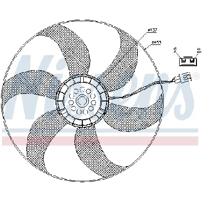 Ventilator, kondenzator klima-uređaja NISSENS NIS 85403 IC-A95FD4