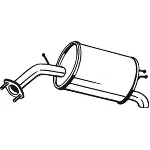 Zadnji izduvni lonac BOSAL BOS128-007 IC-E1A8C3