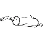 Zadnji izduvni lonac BOSAL BOS135-017 IC-9E4FF3
