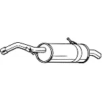 Zadnji izduvni lonac BOSAL BOS135-065 IC-B8B1D4
