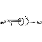 Zadnji izduvni lonac BOSAL BOS135-109 IC-D3E334