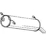 Zadnji izduvni lonac BOSAL BOS135-715 IC-AF1886