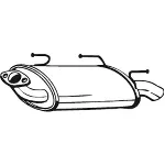 Zadnji izduvni lonac BOSAL BOS145-503 IC-9DBE9A