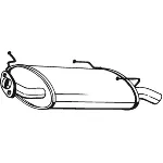 Zadnji izduvni lonac BOSAL BOS145-519 IC-454676