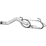 Zadnji izduvni lonac BOSAL BOS154-191 IC-B8B1EF