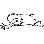 Zadnji izduvni lonac BOSAL BOS163-395 IC-B3AB9E