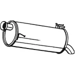 Zadnji izduvni lonac BOSAL BOS165-055 IC-E0D36E