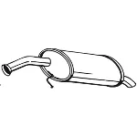 Zadnji izduvni lonac BOSAL BOS169-217 IC-B8B208