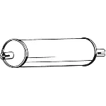 Zadnji izduvni lonac BOSAL BOS176-421 IC-434666