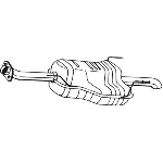 Zadnji izduvni lonac BOSAL BOS185-149 IC-BBD805