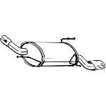 Zadnji izduvni lonac BOSAL BOS185-621 IC-A9591A