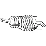 Zadnji izduvni lonac BOSAL BOS185-647 IC-C25166