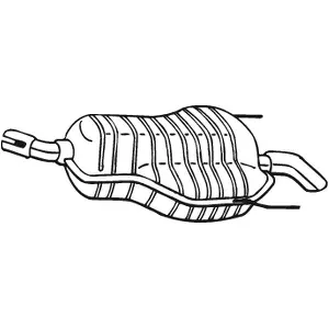 Zadnji izduvni lonac BOSAL BOS185-647 IC-C25166