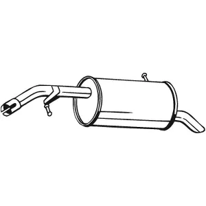 Zadnji izduvni lonac BOSAL BOS190-363 IC-G08U58