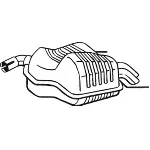 Zadnji izduvni lonac BOSAL BOS215-003 IC-C40773