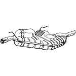 Zadnji izduvni lonac BOSAL BOS215-219 IC-9BB1B6