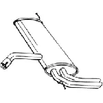 Zadnji izduvni lonac BOSAL BOS227-049 IC-D1439F