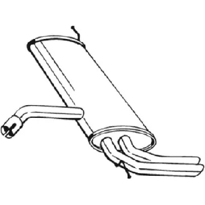 Zadnji izduvni lonac BOSAL BOS227-049 IC-D1439F