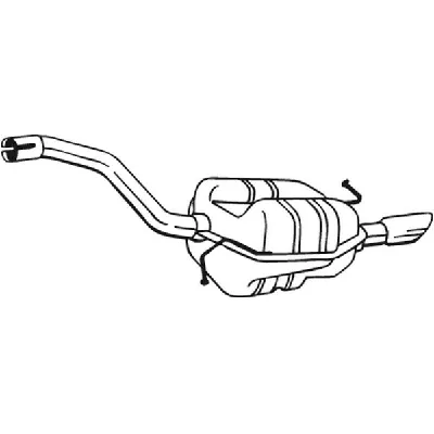 Zadnji izduvni lonac BOSAL BOS233-205 IC-F4DE43