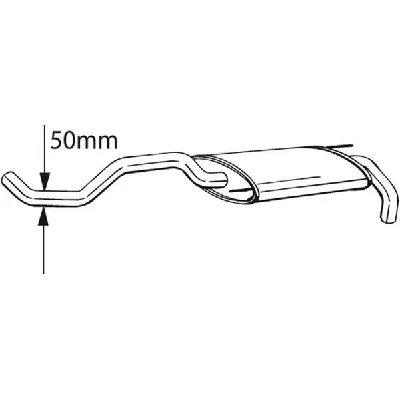 Zadnji izduvni lonac BOSAL BOS233-399 IC-435201