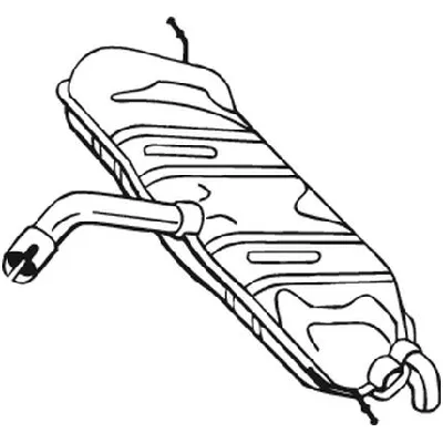 Zadnji izduvni lonac BOSAL BOS233-453 IC-D72D11