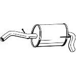 Zadnji izduvni lonac BOSAL BOS233-607 IC-454900