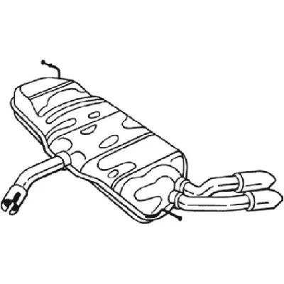 Zadnji izduvni lonac BOSAL BOS233-707 IC-D72D12