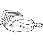 Zadnji izduvni lonac BOSAL BOS235-149 IC-B37102