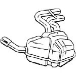 Zadnji izduvni lonac BOSAL BOS247-041 IC-D4859F