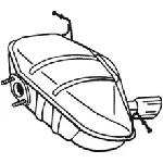 Zadnji izduvni lonac BOSAL BOS247-413 IC-C407A6