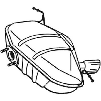 Zadnji izduvni lonac BOSAL BOS247-413 IC-C407A6