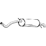 Zadnji izduvni lonac BOSAL BOS278-999 IC-D91BF6