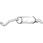 Zadnji izduvni lonac BOSAL BOS279-299 IC-BC03AF