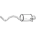 Zadnji izduvni lonac BOSAL BOS279-565 IC-D91BF8