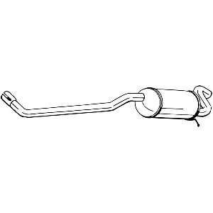 Zadnji izduvni lonac BOSAL BOS279-783 IC-G0TN3W